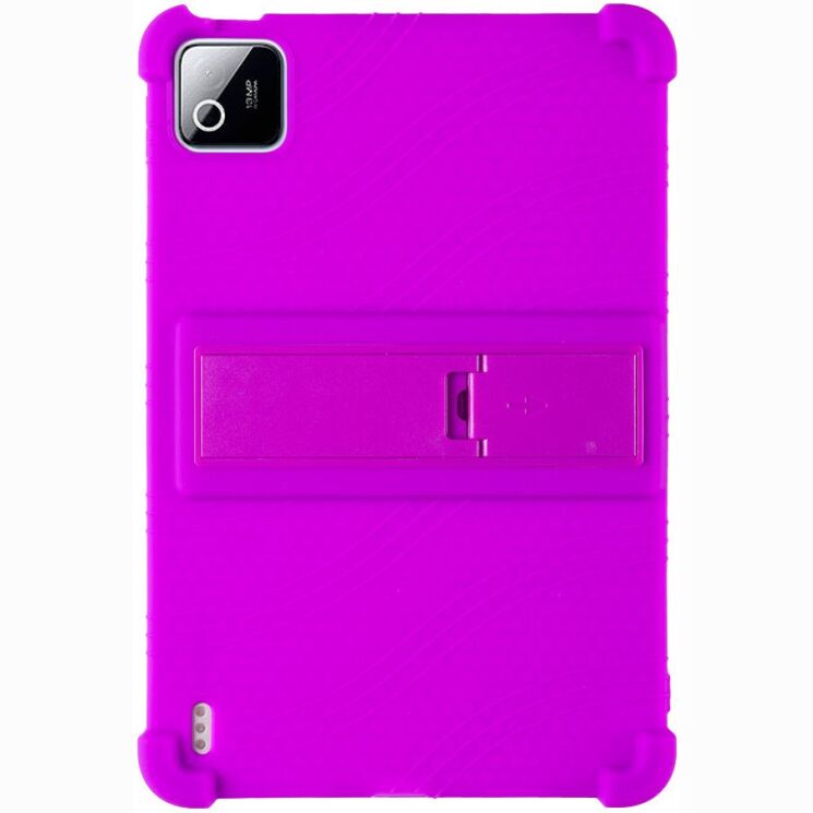 Захисний чохол Deexe Silicone Kickstand для Xiaomi Pad 8 / Pad 8 Pro - Purple: фото 3 з 8