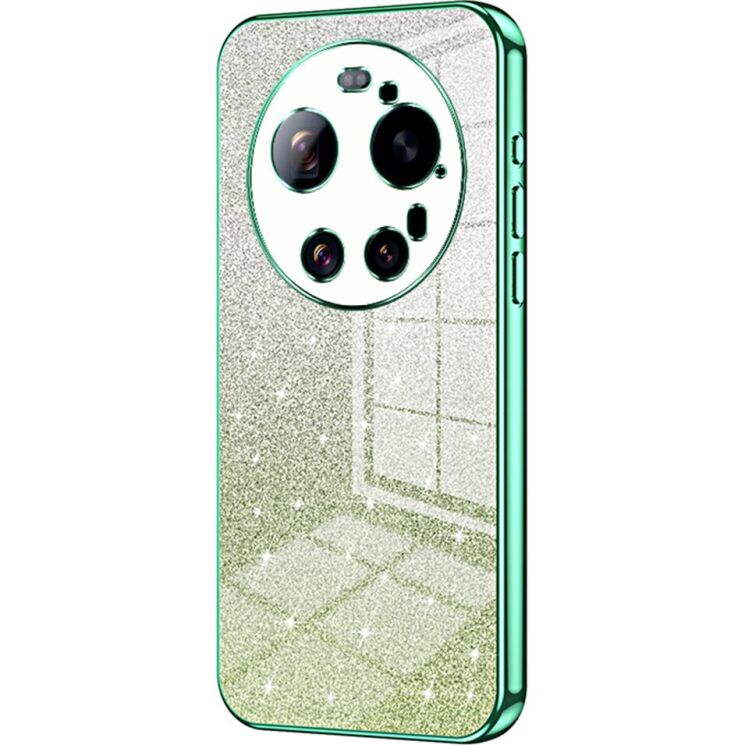 Защитный чехол Deexe Sparkles Cover для Xiaomi 17 Ultra - Green: фото 1 из 7