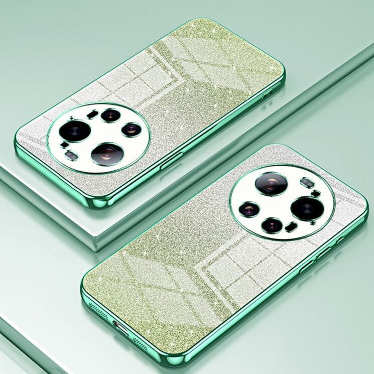 Защитный чехол Deexe Sparkles Cover для Xiaomi 17 Ultra - Green: фото 2 из 7