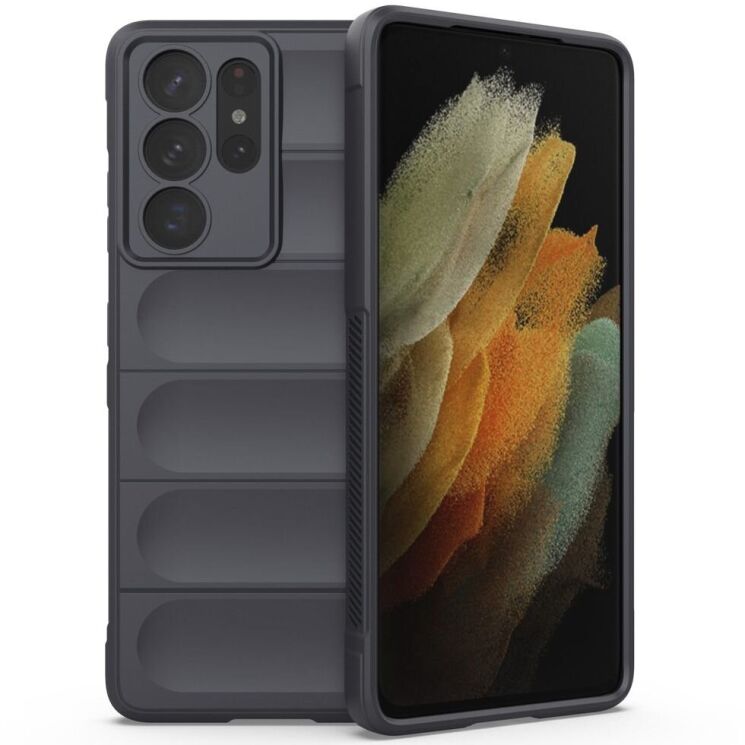 Защитный чехол Deexe Terra Case для Samsung Galaxy S21 Ultra (G998) - Dark Grey: фото 1 из 4