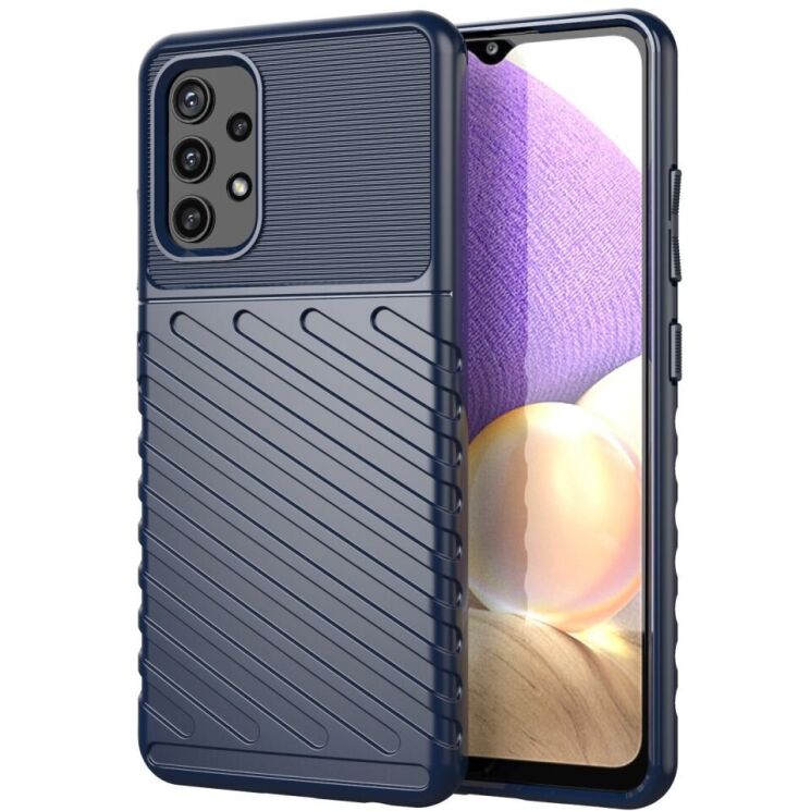 Защитный чехол Deexe Thunder Series для Samsung Galaxy A32 (А325) - Blue: фото 1 из 10
