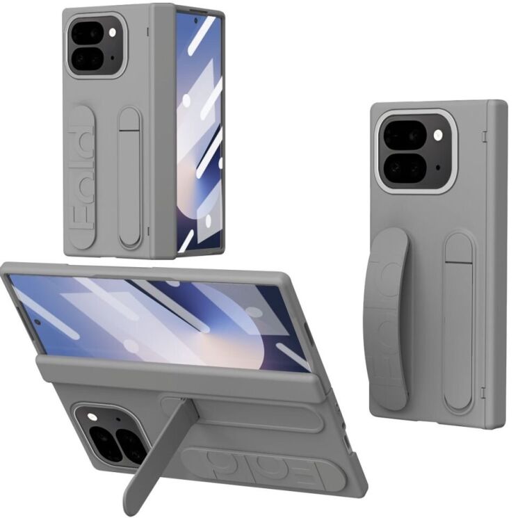 Защитный чехол Deexe Wristband Case для Google Pixel 9 Pro Fold - Grey: фото 2 из 13