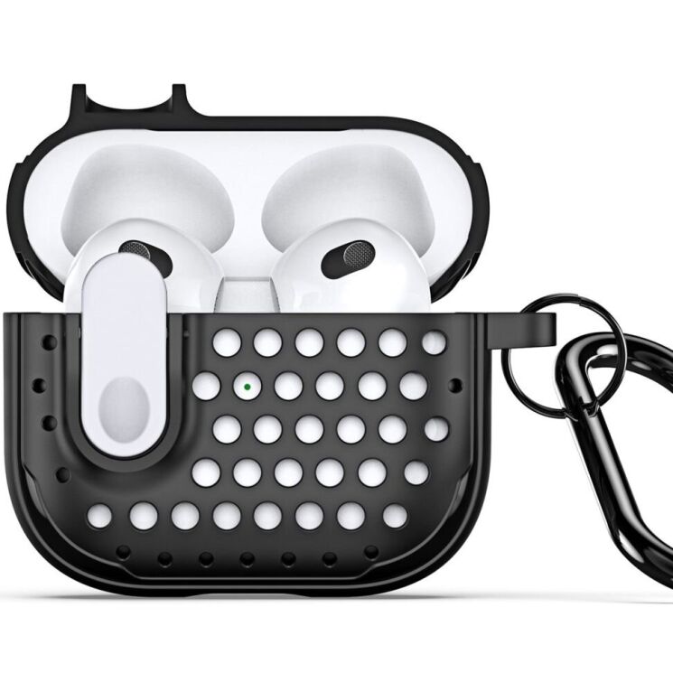Защитный чехол DUX DUCIS PECM Series для Apple AirPods Pro - Black / White: фото 1 из 19