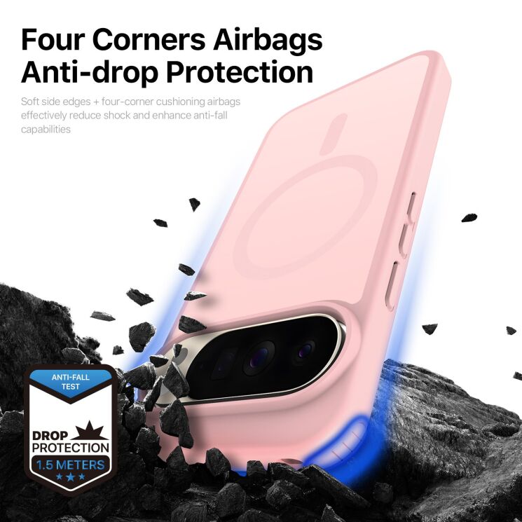 Захисний чохол DUX DUCIS Yind Series MagSafe для Google Pixel 10 Pro XL / 9 Pro XL - Light Pink: фото 9 з 10