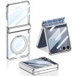 Защитный чехол GKK Hinge Magnetic для Samsung Galaxy Flip 7 - Silver (383949S)