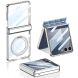 Защитный чехол GKK Hinge Magnetic для Samsung Galaxy Flip 7 - Silver (383949S). Фото 1 из 10