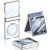 Защитный чехол GKK Hinge Magnetic для Samsung Galaxy Flip 7 - Silver: фото 1 из 10