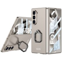 Защитный чехол GKK Ring Shell для Samsung Galaxy Fold 6 - Titanium Grey: фото 1 из 8