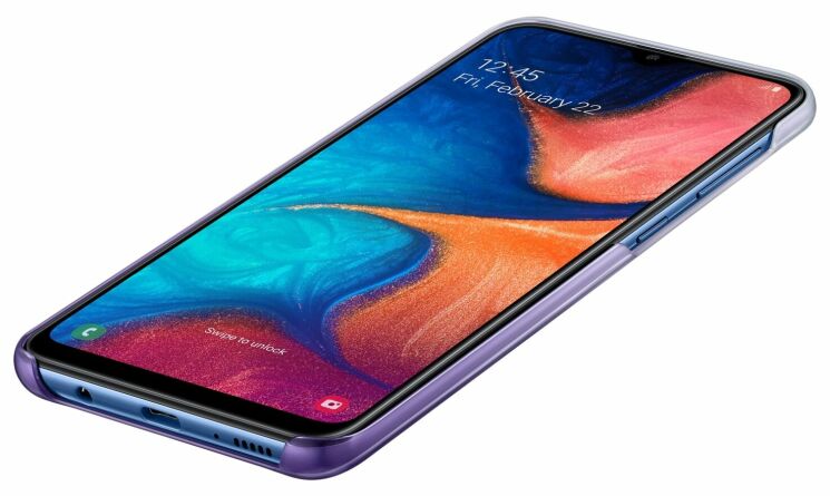 Захисний чохол Gradation Cover для Samsung Galaxy A20 (A205) EF-AA205CVEGRU - Violet: фото 4 з 5