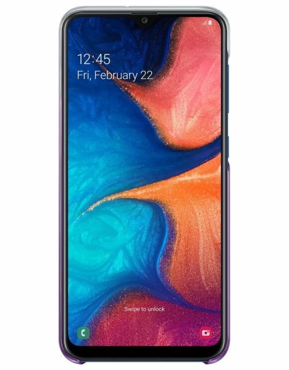 Захисний чохол Gradation Cover для Samsung Galaxy A20 (A205) EF-AA205CVEGRU - Violet: фото 3 з 5