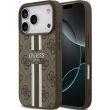 Защитный чехол Guess 4G Printed Stripes MagSafe для iPhone 17 Pro (GUHMP17LP4RPSW) - Brown (403262Z)
