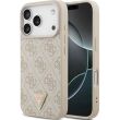 Защитный чехол Guess Leather 4G Triangle Strass MagSafe для iPhone 17 Pro (GUHMP17LP4TDPLP) - Pink (403270P)