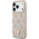 Защитный чехол Guess Leather 4G Triangle Strass MagSafe для iPhone 17 Pro (GUHMP17LP4TDPLP) - Pink (403270P). Фото 3 из 9