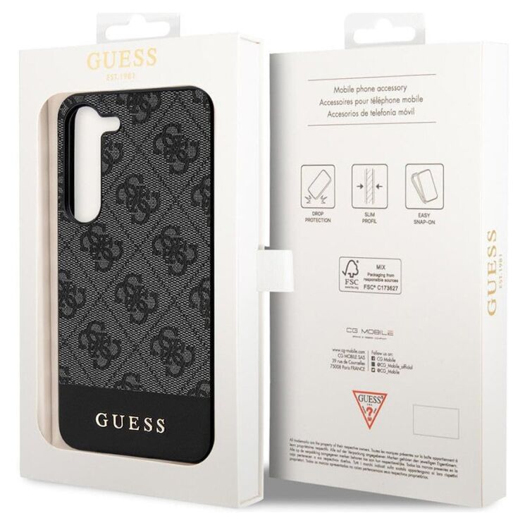 Защитный чехол Guess Stripe Collection для Samsung Galaxy S24 Plus (S926) - Gray: фото 8 из 8