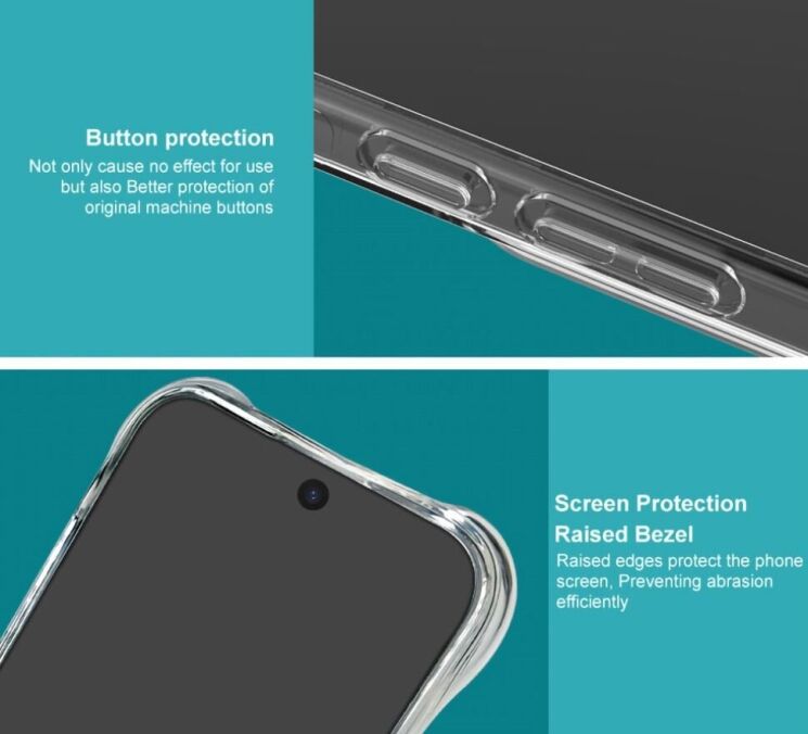Защитный чехол IMAK Airbag MAX Case для Honor 200 Pro - Transparent: фото 8 из 10