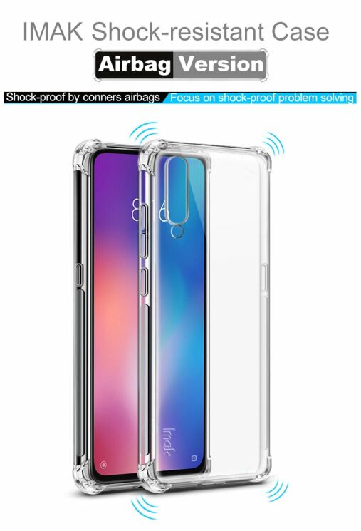 Чехол с усиленными углами IMAK Airbag MAX Case для Xiaomi Mi 9 - Matte Black: фото 8 из 15