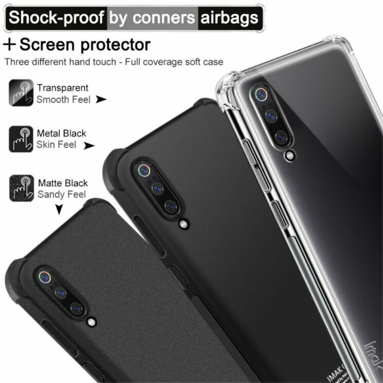 Чехол с усиленными углами IMAK Airbag MAX Case для Xiaomi Mi 9 - Matte Black: фото 2 из 15