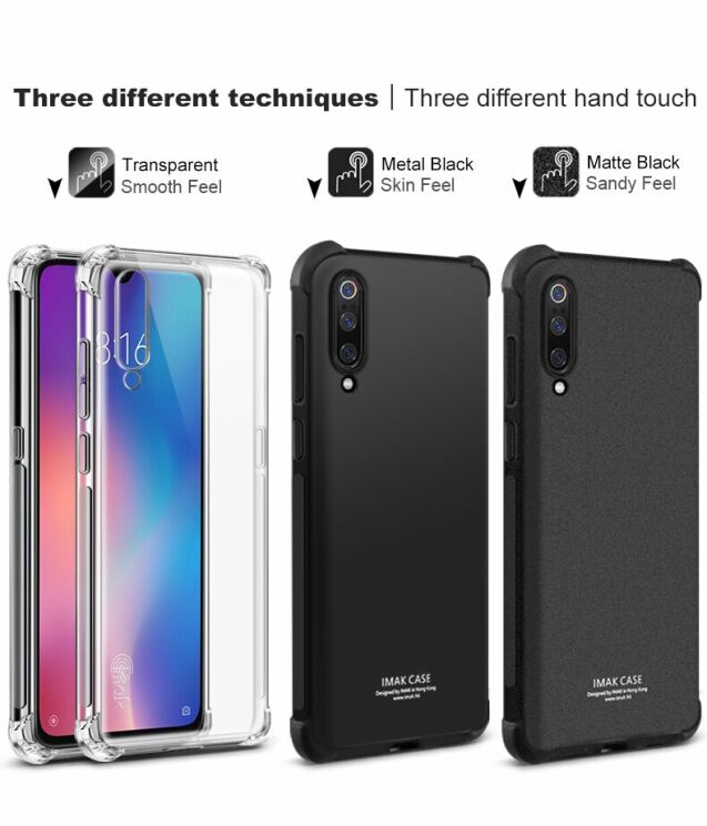 Чехол с усиленными углами IMAK Airbag MAX Case для Xiaomi Mi 9 - Matte Black: фото 9 из 15
