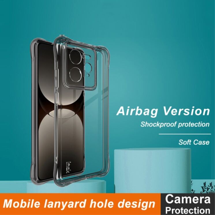 Защитный чехол IMAK Airbag Sand Case для Realme GT 7 Pro - Black: фото 3 из 8