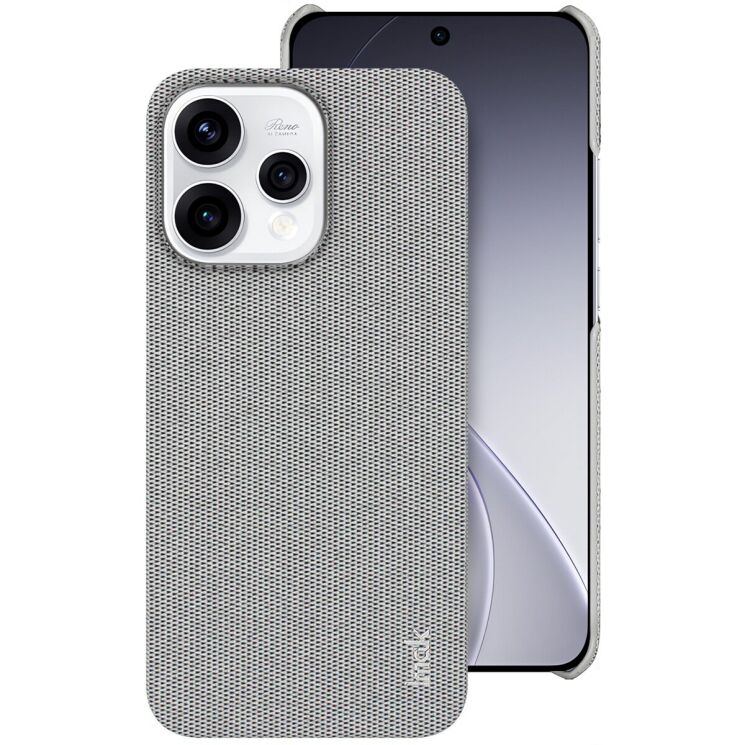Захисний чохол IMAK Fabric Case для OPPO Reno 15 - Light Grey: фото 1 з 5