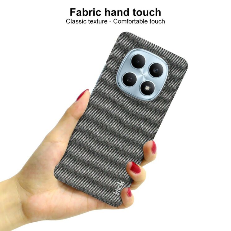 Защитный чехол IMAK Fabric Case для Xiaomi Redmi Note 15 (4G/5G) / Poco M8 5G - Dark Grey: фото 5 из 8