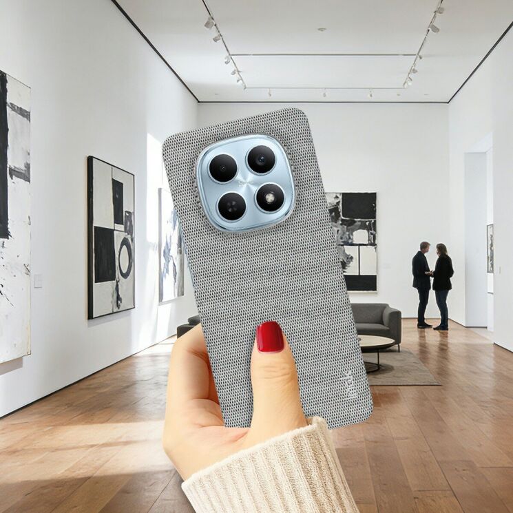 Защитный чехол IMAK Fabric Case для Xiaomi Redmi Note 15 (4G/5G) / Poco M8 5G - Dark Grey: фото 7 из 8