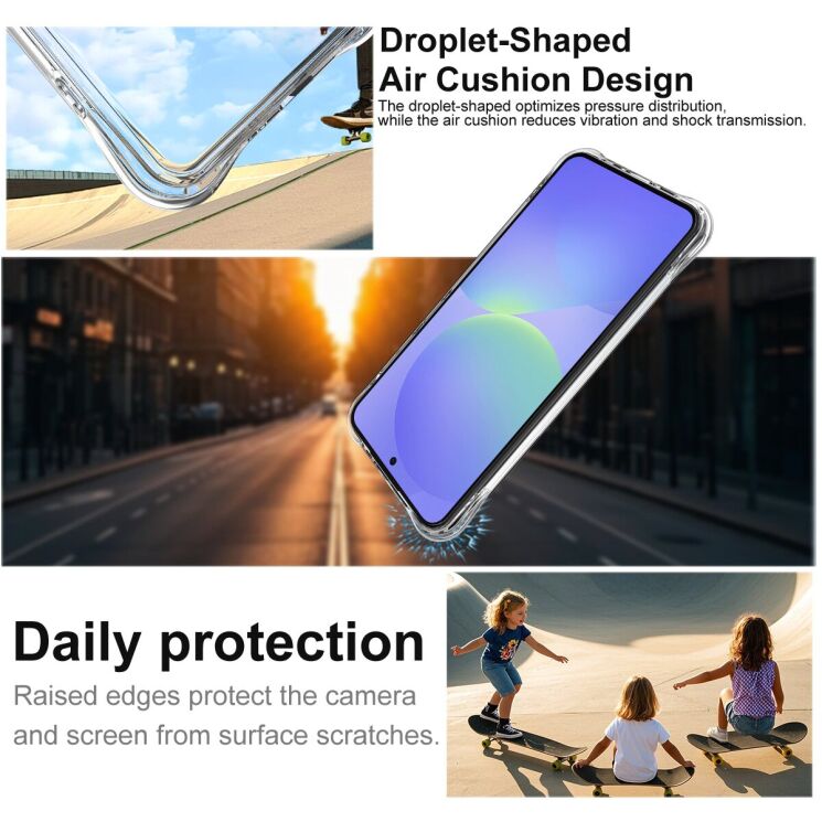 Защитный чехол IMAK Space Shield MagSafe для Samsung Galaxy A56 (A566) - Transparent (380120T) Защитный чехол IMAK Space Shield MagSafe для Samsung Galaxy A56 (A566) - Transparent: фото 8 из 10