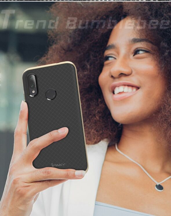Защитный чехол IPAKY Hybrid Cover для Xiaomi Redmi Note 7 / Note 7 Pro - Gold: фото 9 из 15