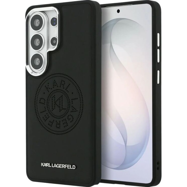 Защитный чехол Karl Lagerfeld Perforated KL MagSafe для Samsung Galaxy S26 Ultra (S948) KLHMS26LPSKRPMK - Black: фото 1 из 8