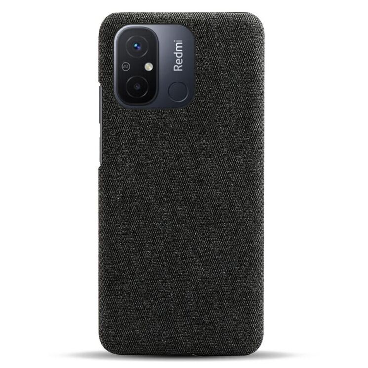 Защитный чехол KSQ Cloth Style для Xiaomi Redmi 12C - Black: фото 2 из 5