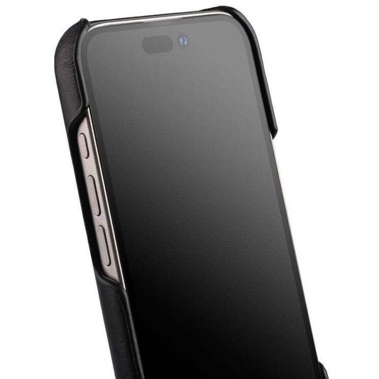 Защитный чехол MELKCO Leather Back Cover (with MagSafe Support) для Apple iPhone 16 Pro Max - Black: фото 2 из 5