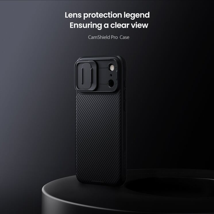 Защитный чехол NILLKIN CamShield Pro для Apple iPhone 17 Pro Max - Black: фото 5 из 17