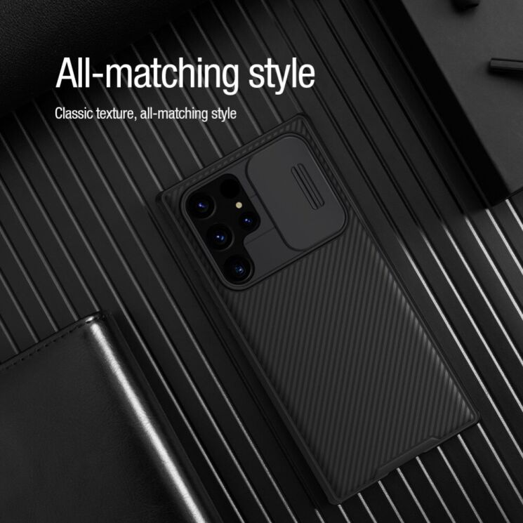 Захисний чохол NILLKIN CamShield Pro Magnetic для Samsung Galaxy S22 Ultra (S908) - Black: фото 13 з 14
