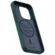 Захисний чохол Njord Salmon Leather MagSafe для Apple iPhone 15 Pro NA53SL02 - Dark Green (350806G). Фото 9 з 17