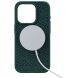 Захисний чохол Njord Salmon Leather MagSafe для Apple iPhone 15 Pro NA53SL02 - Dark Green (350806G). Фото 3 з 17