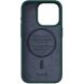 Захисний чохол Njord Salmon Leather MagSafe для Apple iPhone 15 Pro NA53SL02 - Dark Green (350806G). Фото 8 з 17