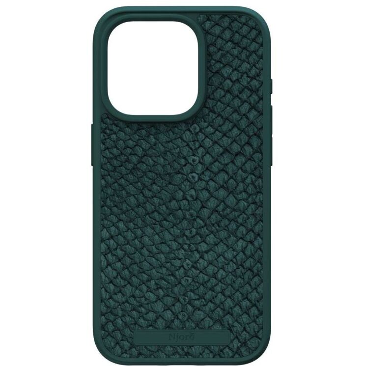 Захисний чохол Njord Salmon Leather MagSafe для Apple iPhone 15 Pro NA53SL02 - Dark Green: фото 5 з 17