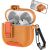 Захисний чохол Reframe Leather Texture для Apple AirPods 4 - Orange: фото 1 з 6