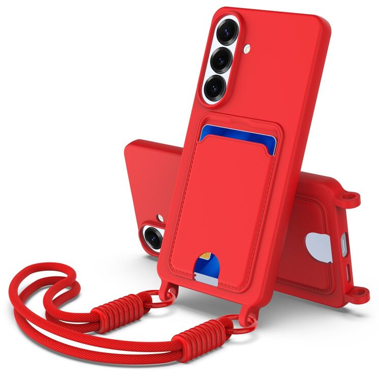 Защитный чехол Reframe Silicone Holder для Samsung Galaxy S26 Plus - Red: фото 1 из 8