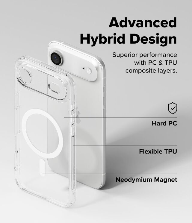 Защитный чехол Ringke Fusion Magnetic для iPhone Air (8800328811959) - Clear: фото 8 из 12