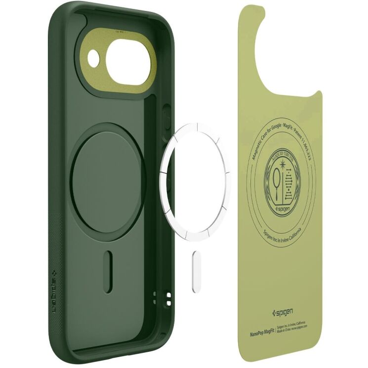 Защитный чехол Spigen Nano Pop (MagFit) для Google Pixel 10a (ACS11288) - Avo Green: фото 5 из 13
