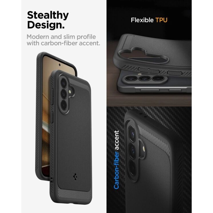 Захисний чохол Spigen Rugged Armor для Samsung Galaxy A57 (A576) ACS09794 - Matte Black (406193B) Захисний чохол Spigen Rugged Armor для Samsung Galaxy A57 (A576) ACS09794 - Matte Black: фото 13 з 17