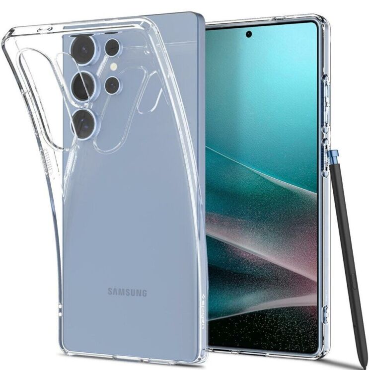 Защитный чехол Spigen (SGP) Liquid Crystal для Samsung Galaxy S25 Ultra (S938) ACS08948 - Crystal Clear: фото 1 из 14