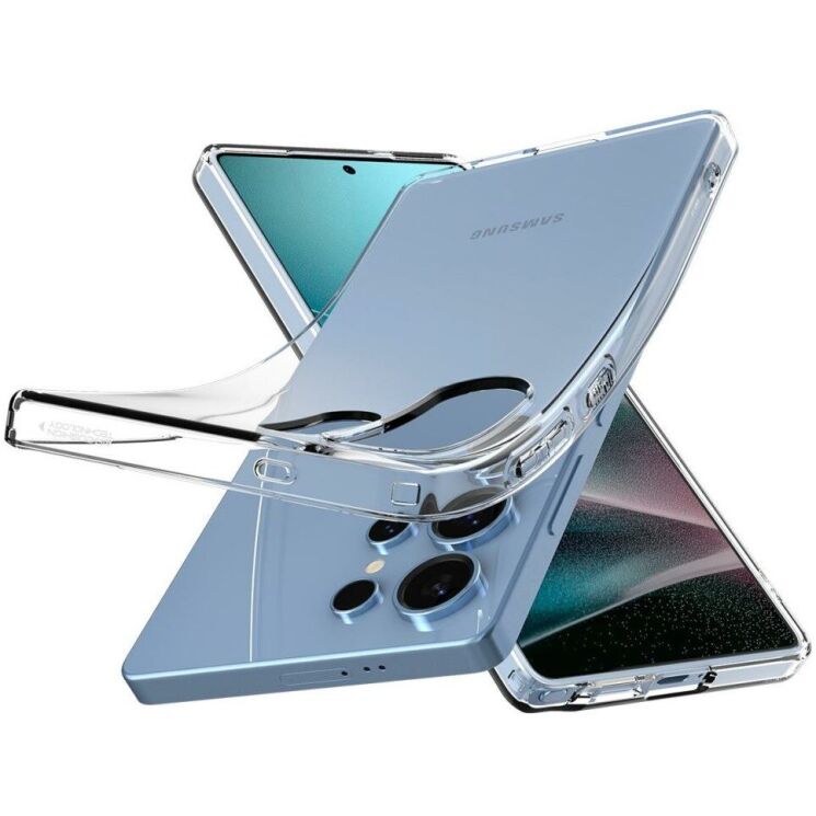 Защитный чехол Spigen (SGP) Liquid Crystal для Samsung Galaxy S25 Ultra (S938) ACS08948 - Crystal Clear: фото 3 из 14