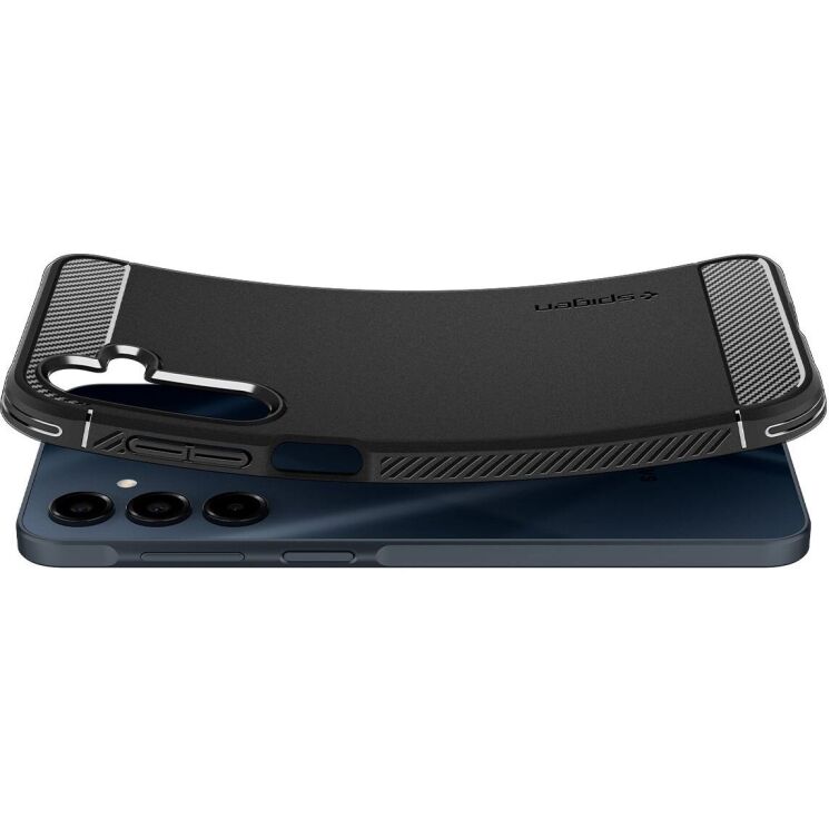 Защитный чехол Spigen (SGP) Rugged Armor для Samsung Galaxy A16 (A165) ACS08891 - Black: фото 5 из 15