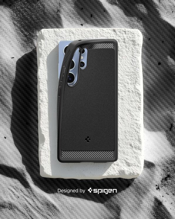 Защитный чехол Spigen (SGP) Rugged Armor (MagFit) для Samsung Galaxy S25 Ultra (S938) ACS08951 - Black: фото 15 из 20