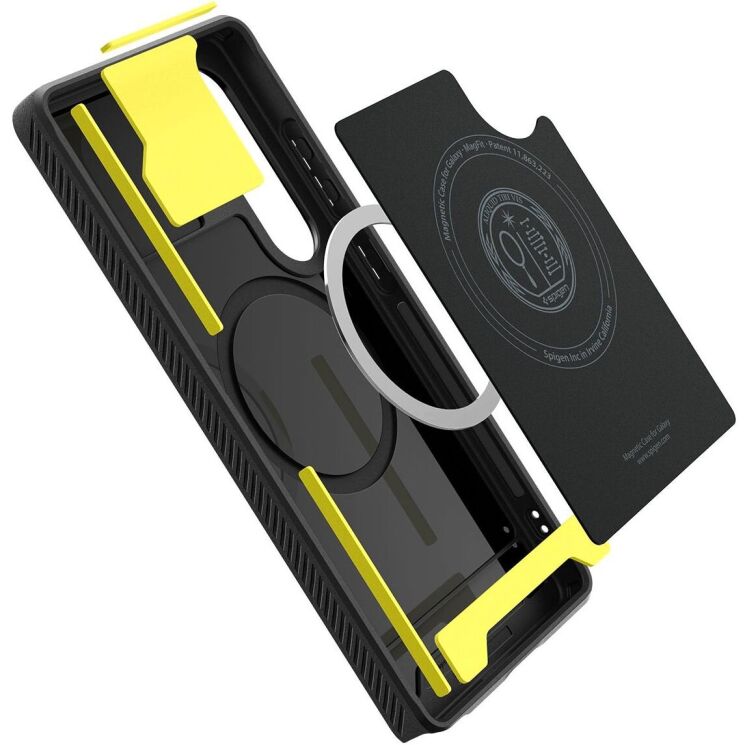 Защитный чехол Spigen (SGP) Rugged Armor (MagFit) для Samsung Galaxy S25 Ultra (S938) ACS08951 - Black: фото 8 из 20