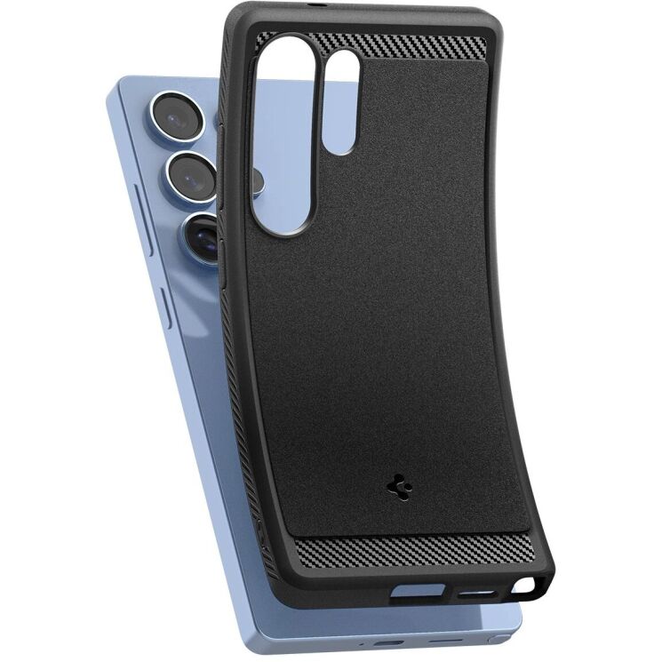 Защитный чехол Spigen (SGP) Rugged Armor (MagFit) для Samsung Galaxy S25 Ultra (S938) ACS08951 - Black: фото 7 из 20