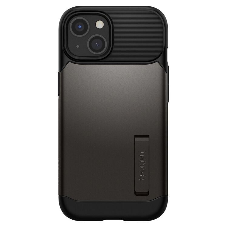 Защитный чехол Spigen (SGP) Slim Armor для Apple iPhone 13 (ACS03425) - Gunmetal: фото 4 з 4
