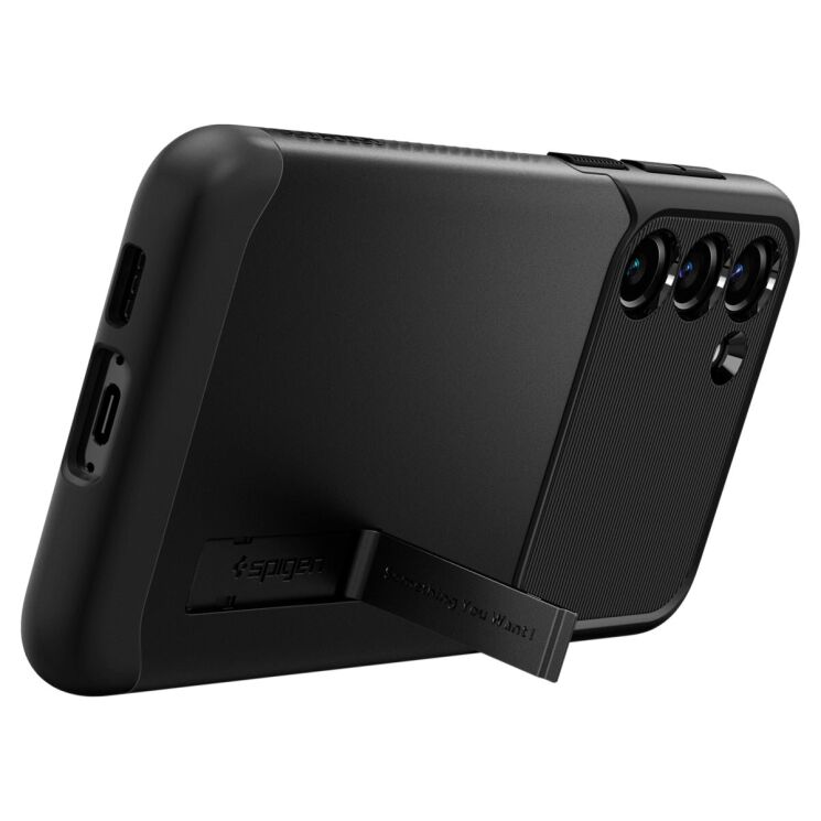 Защитный чехол Spigen (SGP) Slim Armor для Samsung Galaxy S23 (S911) - Black: фото 3 из 8